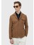 Deve Tüyü Düz Shirt Shoulder Slim Fit Yün Karışımlı Ceket 1