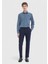 Mavi Düz Casual Fit Dokuma Kadife Casual %100 Pamuk Gömlek 2