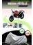 Gri Neon Fitilli Ducati Monster 796 Uyumlu Motosiklet Brandası 1