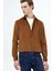 Kahverengi Düz Casual Fit Dokuma Kadife Casual %100 Pamuk Gömlek 1