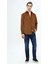 Kahverengi Düz Casual Fit Dokuma Kadife Casual %100 Pamuk Gömlek 2
