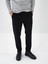 Erkek Siyah Pamuk Dokulu Slim Fit Jogger Pantolon 2