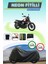 Siyah Neon Fitilli Yamaha SCR950 Uyumlu Motor Brandası 1