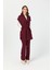 Tunik Yelek Pantolon Takım Bordo 3