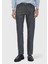 Antrasit Düz Dokuma Slim Fit Casual Pamuk Karışımlı Pantolon 2