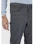 Antrasit Düz Dokuma Slim Fit Casual Pamuk Karışımlı Pantolon 3