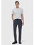Koyu Gri Düz Örme Jogging Fit Casual Pantolon 1