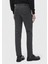 Antrasit Düz Dokuma Slim Fit Casual Pamuk Karışımlı Pantolon 5