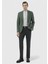 Açık Yeşil Çizgili Zeroweight Slim Fit Pamuk Karışımlı Ceket 2