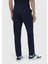 Lacivert Düz Dokuma Jogging Fit Casual Pamuk Karışımlı Pantolon 5