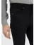 Siyah Düz Örme Slim Fit Casual Pantolon 3