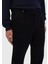 Lacivert Düz Dokuma Regular Fit Casual %100 Pamuk Pantolon 4