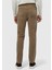 Deve Tüyü Düz Dokuma Slim Fit Casual Pamuk Karışımlı Pantolon 4