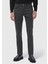 Antrasit Düz Dokuma Slim Fit Casual Pamuk Karışımlı Pantolon 2