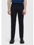 Lacivert Düz Dokuma Slim Fit Casual Pamuk Karışımlı Pantolon 2