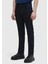 Lacivert Düz Dokuma Slim Fit Casual Pamuk Karışımlı Pantolon 3