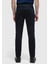 Lacivert Düz Dokuma Slim Fit Casual Pamuk Karışımlı Pantolon 5
