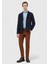 Lacivert Düz Shirt Shoulder Slim Fit %100 Yün Örme Ceket 2
