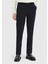 Lacivert Düz Dokuma Jogging Fit Casual Pantolon 1