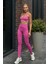 Prime FIT - Pembe Yüksek Bel Seamless Push-Up Toparlayıcı Tayt 1