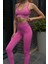 Prime FIT - Pembe Yüksek Bel Seamless Push-Up Toparlayıcı Tayt 2