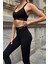 Prime FIT - Siyah Yüksek Bel Seamless Push-Up Toparlayıcı Tayt 2