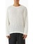 Commas Pointelle Knit Sweater, Kırık Beyaz Pamuk & Keten, Zarif Yuvarlak Yaka 1