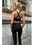 Prime Fıt - Siyah Çapraz Askılı Destekli Seamless Bra sporcu sütyeni 7