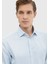 Mavi Desenli Regular Fit Dokuma Klasik %100 Pamuk Gömlek 4