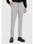 Açık Gri Düz Dokuma Jogging Fit Casual Pantolon 1