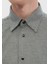 Koyu Gri Desenli Casual Fit Dokuma Casual %100 Pamuk Gömlek 3