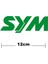Sym Logo Yazı Sticker Etiket Tek Renk 1