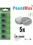 5 Adet 2450 CR2450 DL2450 DL2450 ECR2450 KCR2450 3V Poundmax Lityum Düğme Piller, Düğme Pil, Çocuklara Dayanıklı Ambalaj, Akıllı Ev Cihazları, Küçük Elektronik Ev Aletleri, Araba Anahtarları ve Diğer 6