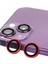 Bfs iPhone 14 Plus Raze Metal Kamera Lens - Kırmızı 1