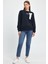Kadın Bisiklet Yaka Rahat Kalıp 3 Iplik Kalın W.brooklyn Baskılı Sweatshirt SPR24SWK31 1