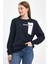 Kadın Bisiklet Yaka Rahat Kalıp 3 Iplik Kalın W.brooklyn Baskılı Sweatshirt SPR24SWK31 3