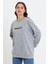 Kadın Bisiklet Yaka Rahat Kalıp 3 Iplik Kalın Brooklyn Baskılı Sweatshirt SPR24SWK29 2
