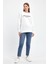 Kadın Bisiklet Yaka Rahat Kalıp 3 Iplik Kalın Californıa Baskılı Sweatshirt SPR24SWK32 1