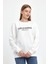 Kadın Bisiklet Yaka Rahat Kalıp 3 Iplik Kalın Californıa Baskılı Sweatshirt SPR24SWK32 5
