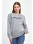 Kadın Bisiklet Yaka Rahat Kalıp 3 Iplik Kalın Californıa Baskılı Sweatshirt SPR24SWK32 3