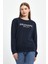 Kadın Bisiklet Yaka Rahat Kalıp 3 Iplik Kalın Californıa Baskılı Sweatshirt SPR24SWK32 1