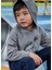Erkek Çocuk Kapşonlu Sweatshirt Gri 1
