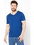 Erkek Pamuklu Kısa Kollu V Yaka T-Shirt 1
