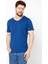 Erkek Pamuklu Kısa Kollu V Yaka T-Shirt 2