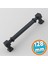 Mobilya Çekmece Mutfak Dolabı Dolap Kulpları Kulb 12.8 cm 128 mm Düz Siyah Metal Kulp 1