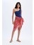 Regular Fit Desenli Vual Pareo-Fall in Love D2745AXNS 9