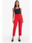 Crop Klasik Kumaş Pantolon Carrot Fit Fermuarlı Yüksek Bel Basic Düz Dar Paça C2466AX24AU 11