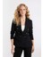 Oversize Geniş Kalıp Gömlek Yaka Düğmeli Basic Düz Blazer Ceket D3155AX24AU 9