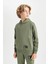 Erkek Çocuk Oversize Geniş Kalıp Kapüşonlu Cepli Okul Sweatshirt D1646A824AU 8