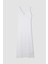 Fitted Kolsuz Beyaz Midi Kroşe Elbise D3325AX24SM 7